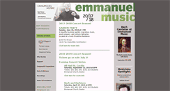Desktop Screenshot of emmanuelmusic.org