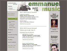 Tablet Screenshot of emmanuelmusic.org